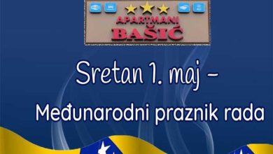 Photo of Apartmani Bašić: Sretan 1. maj – Međunarodni praznik rada!