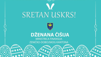 Photo of Dzenana Čišija, ministrica finansija ZDK: Sretan Uskrs!