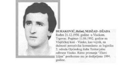 Photo of “Zlatni ljiljan”: 11.06.1992. poginuo je Nedžad Duraković