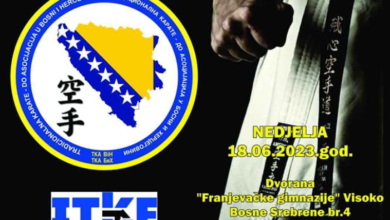 Photo of Prvenstvo Federacije BiH u tradicionalnom karateu 18. juna u Visokom