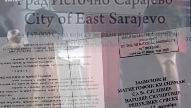 Photo of Gnusna laž na tabli u Ist. Sarajevu protiv zvaničnih stenograma iz ‘95. o organizovanju Srba da napuste Sarajevo