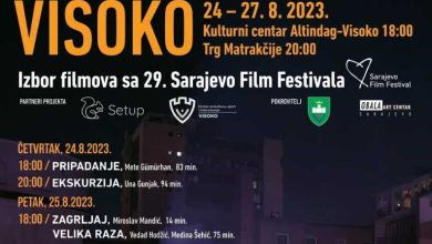 Photo of Izbor filmova iz programa 29. Sarajevo Film Festivala prikazivat će se u Visokom