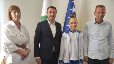 Photo of Gradonačelnik ugostio još jednu visočku gimnastičku reprezentativku pred nastup na Balkanskom prvenstvu