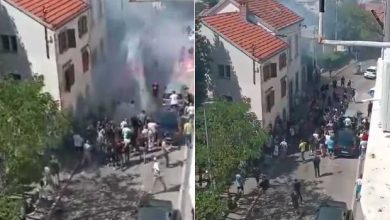 Photo of Navijači Veleža i Željezničara izazvali nerede na ulicama Mostara, ima i povrijeđenih