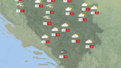 Photo of Meteorolozi objavili kada se u BiH očekuju padavine uz znatno niže temperature